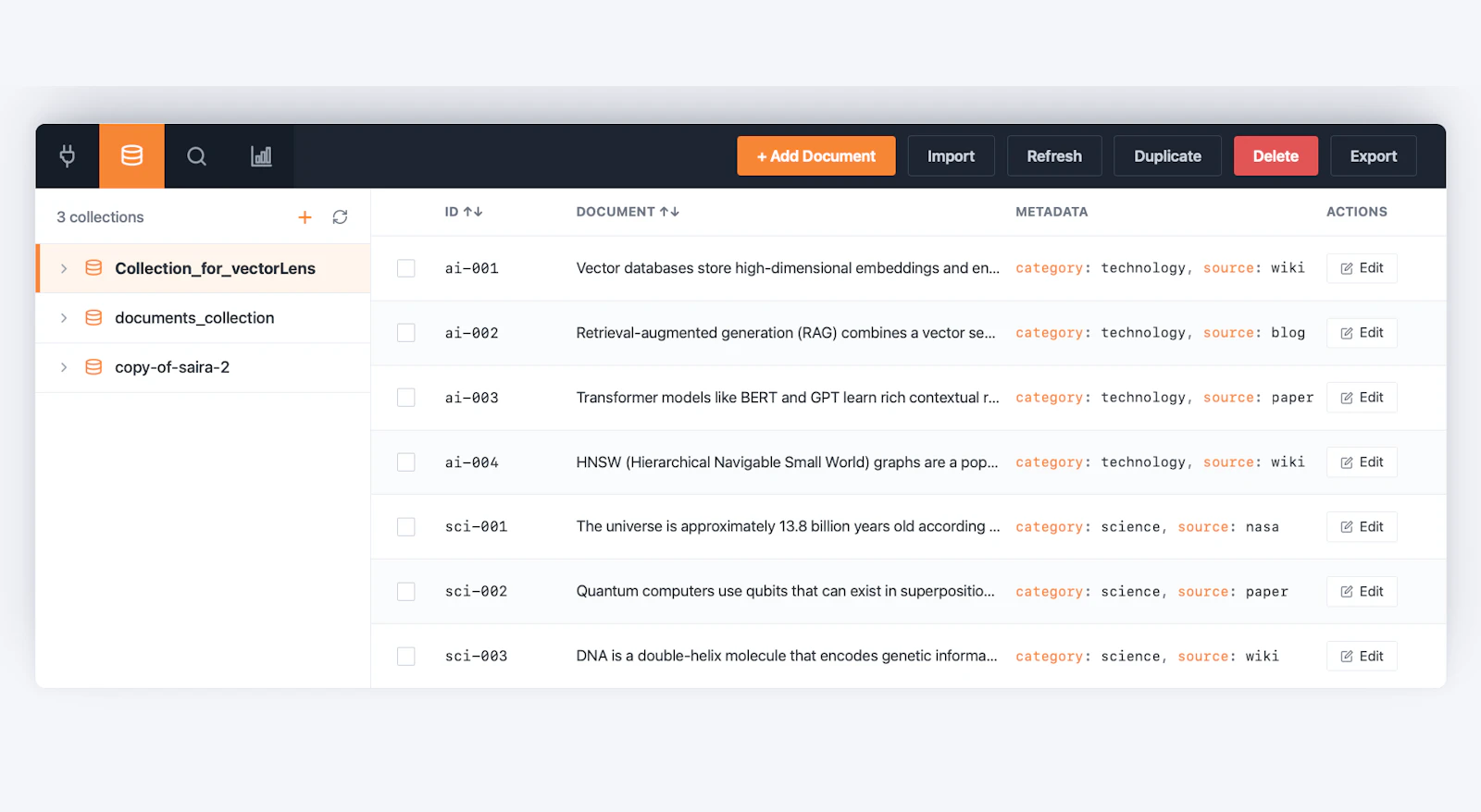 VectorLens — The Vector Database GUI screenshot 3