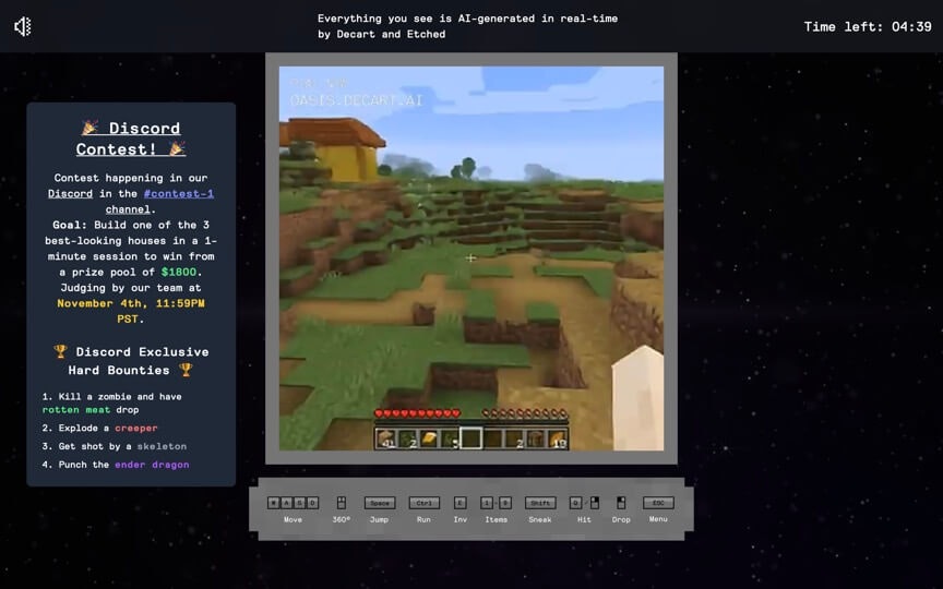 Media Oasis anda mempunyai minecraft - Main permainan AI Minecraft dalam talian 3
