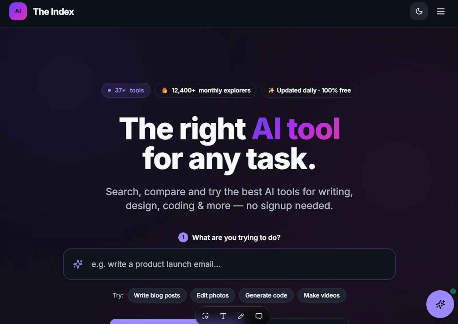 The INDEX | The Best AI Tools in 2026 screenshot 2