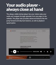Megaphone- Audio Podcast WordPress Theme gallery image