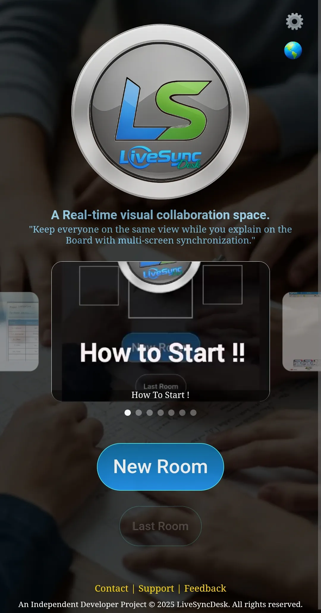 LiveSyncDesk : Shared view for everyone. Control for each in real-time ...