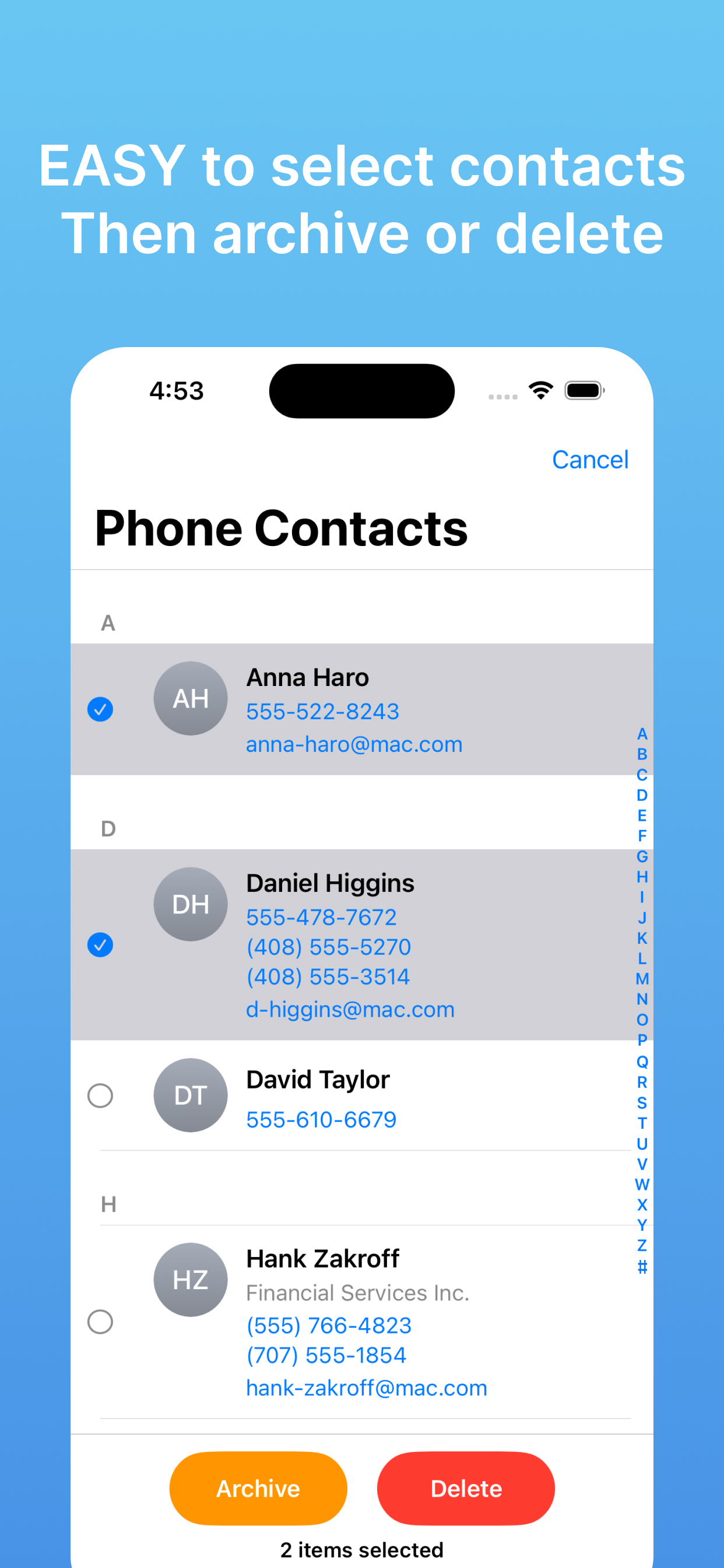 Contact Archive gallery image