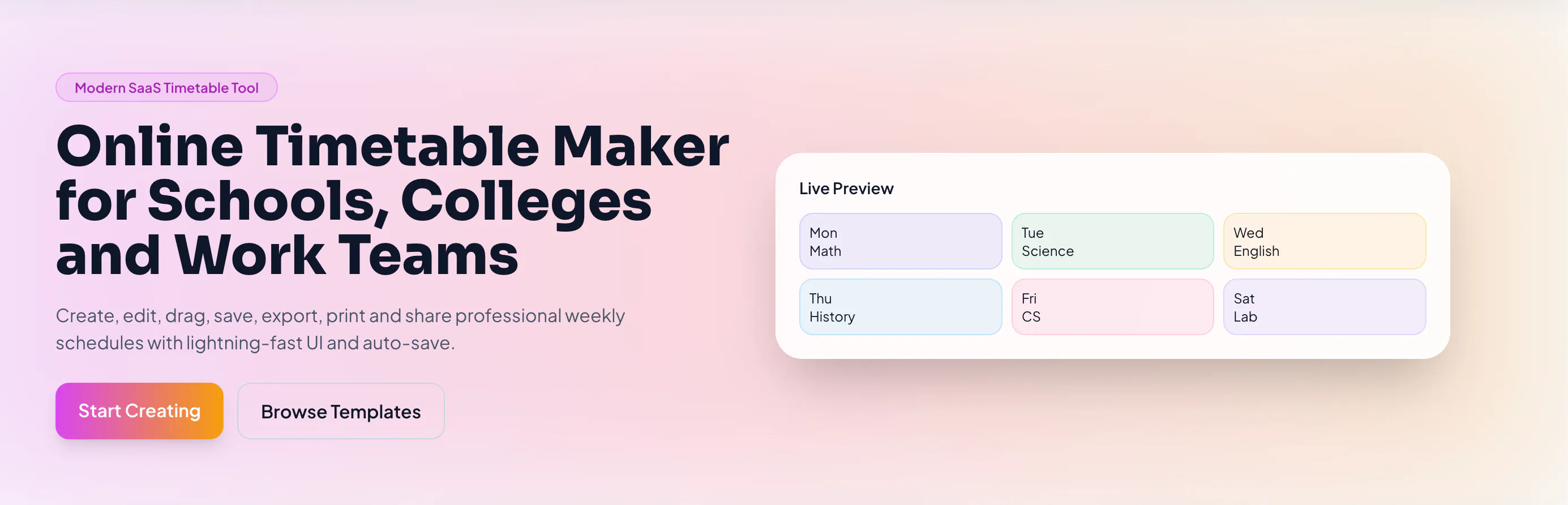 TimeTableGen gallery image