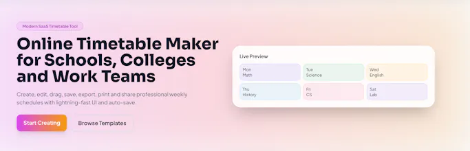 TimeTableGen gallery image