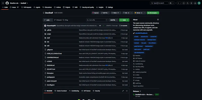 DevShelf screenshot 2