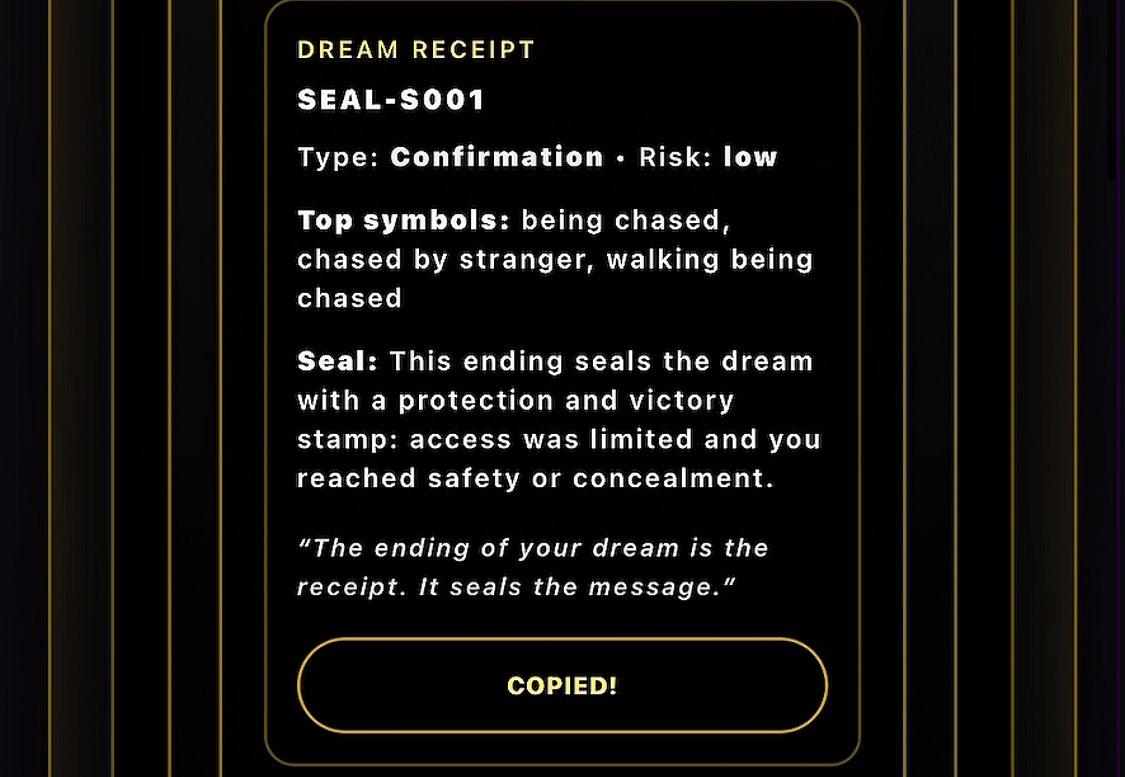 Dream Interpreter gallery image