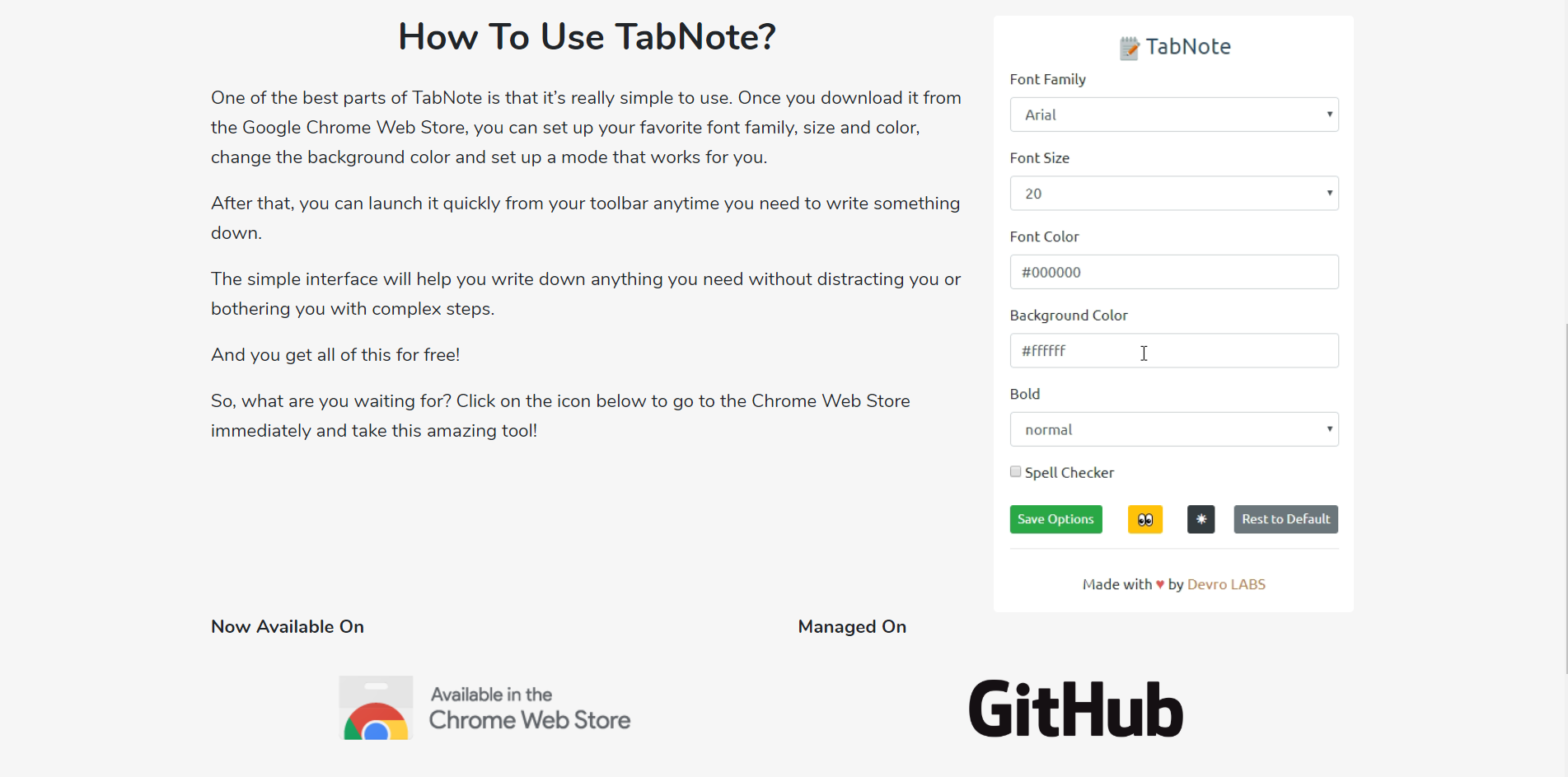 tab notes free for window