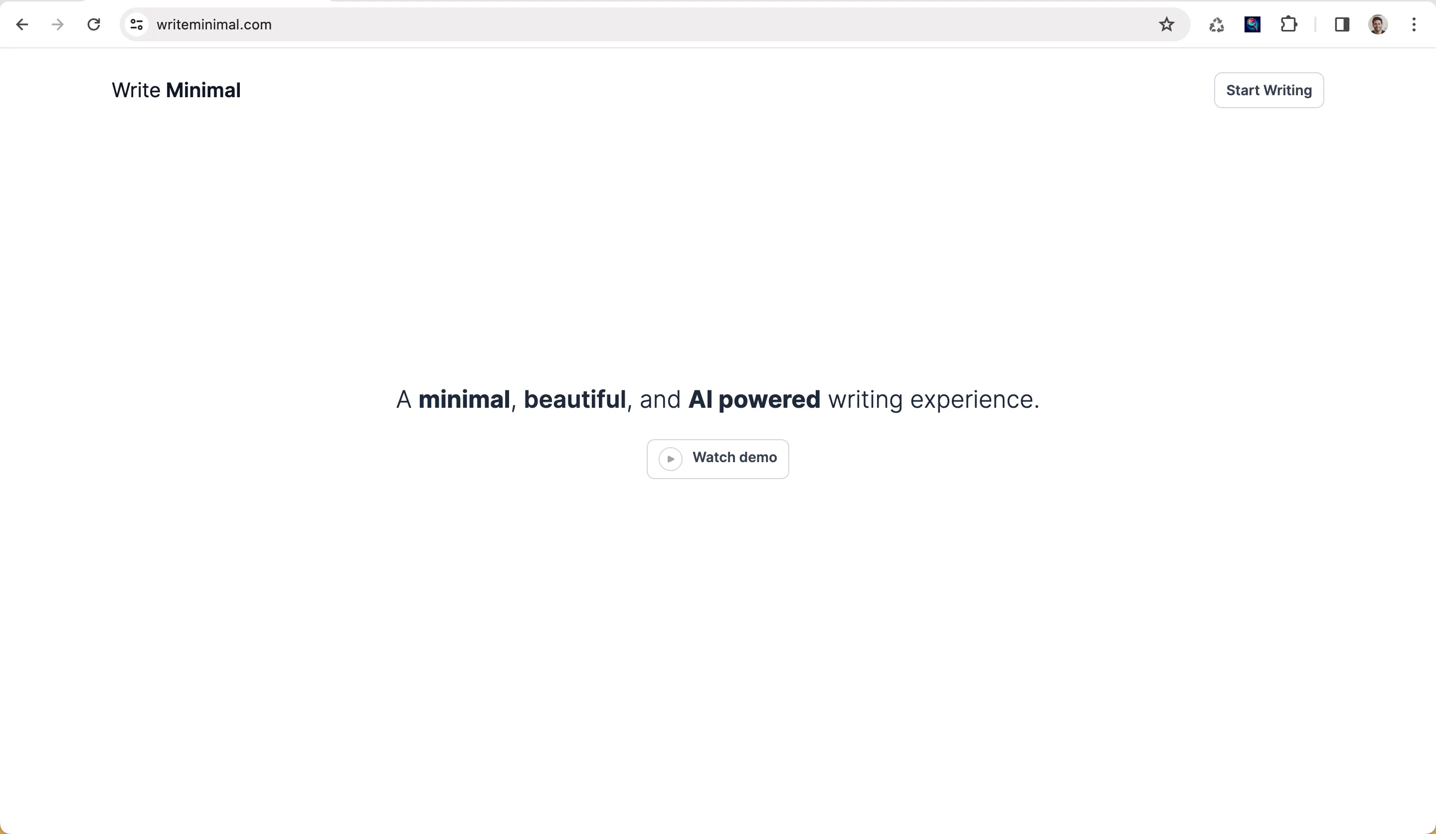 Write Minimal gallery image