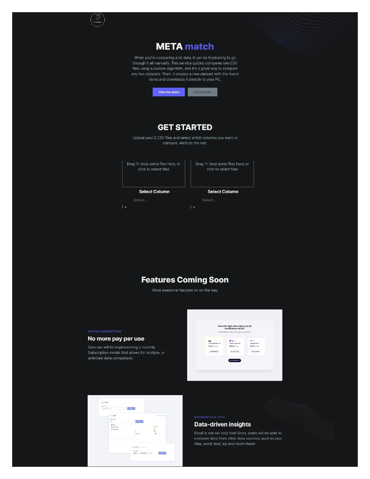 Metamatch - ¡Herramienta de comparación de datos más fácil en la web! media 1