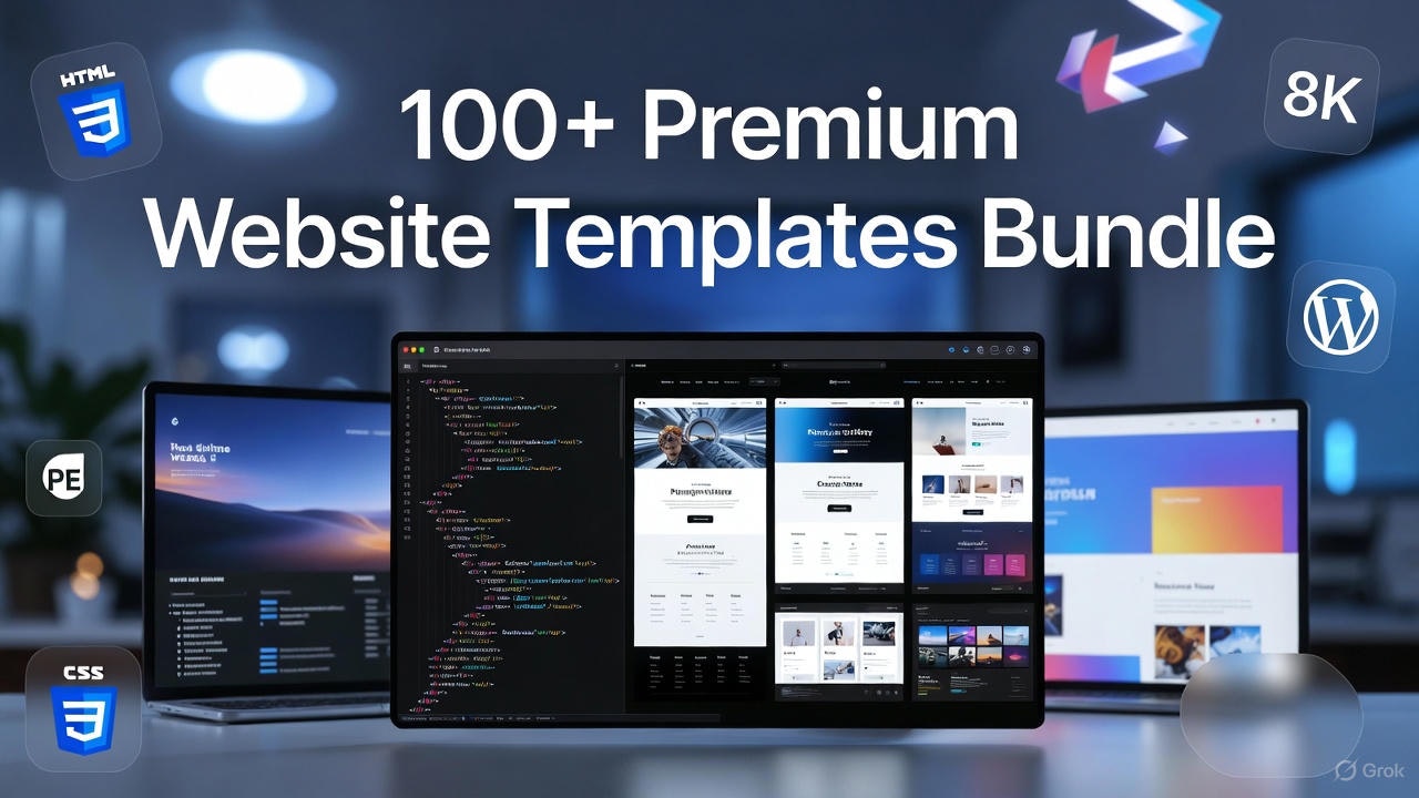 100+ Website Templates Bundle gallery image