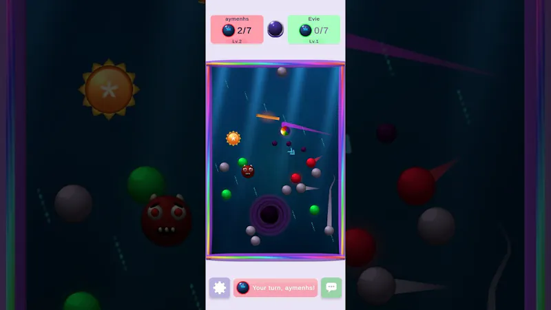 Blingball billard battle game screenshot 1 (video preview)