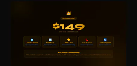 CraftAI Premium AI SaaS Template gallery image