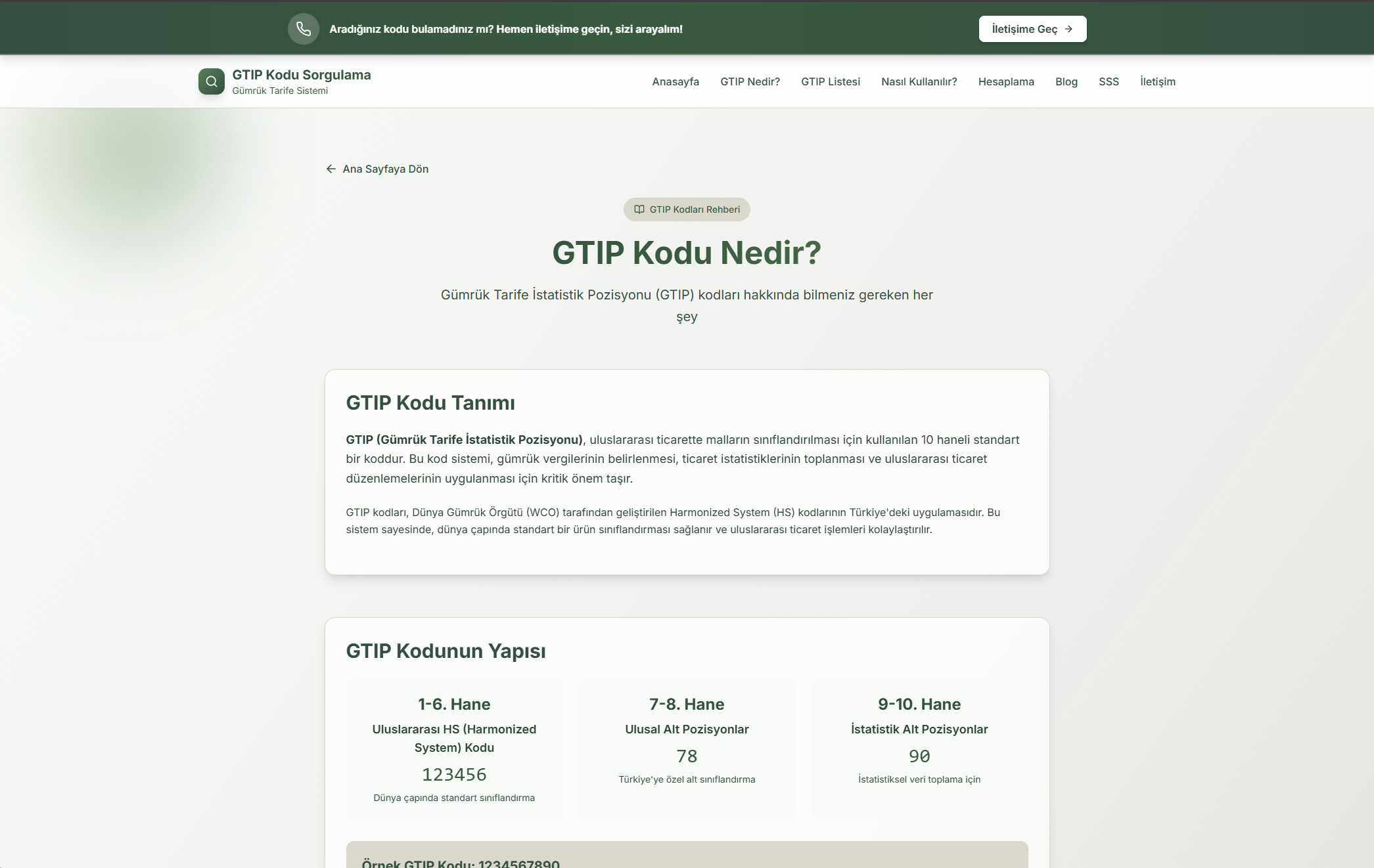 GTIP Kodu Sorgulama gallery image