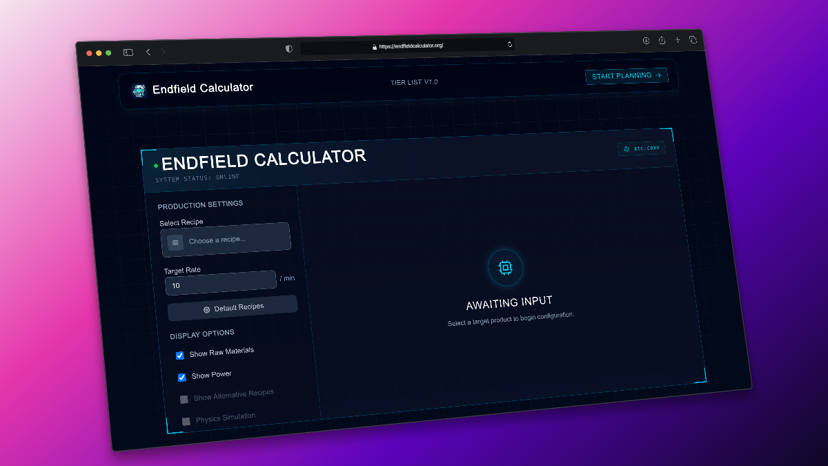 Endfield Calculator gallery image