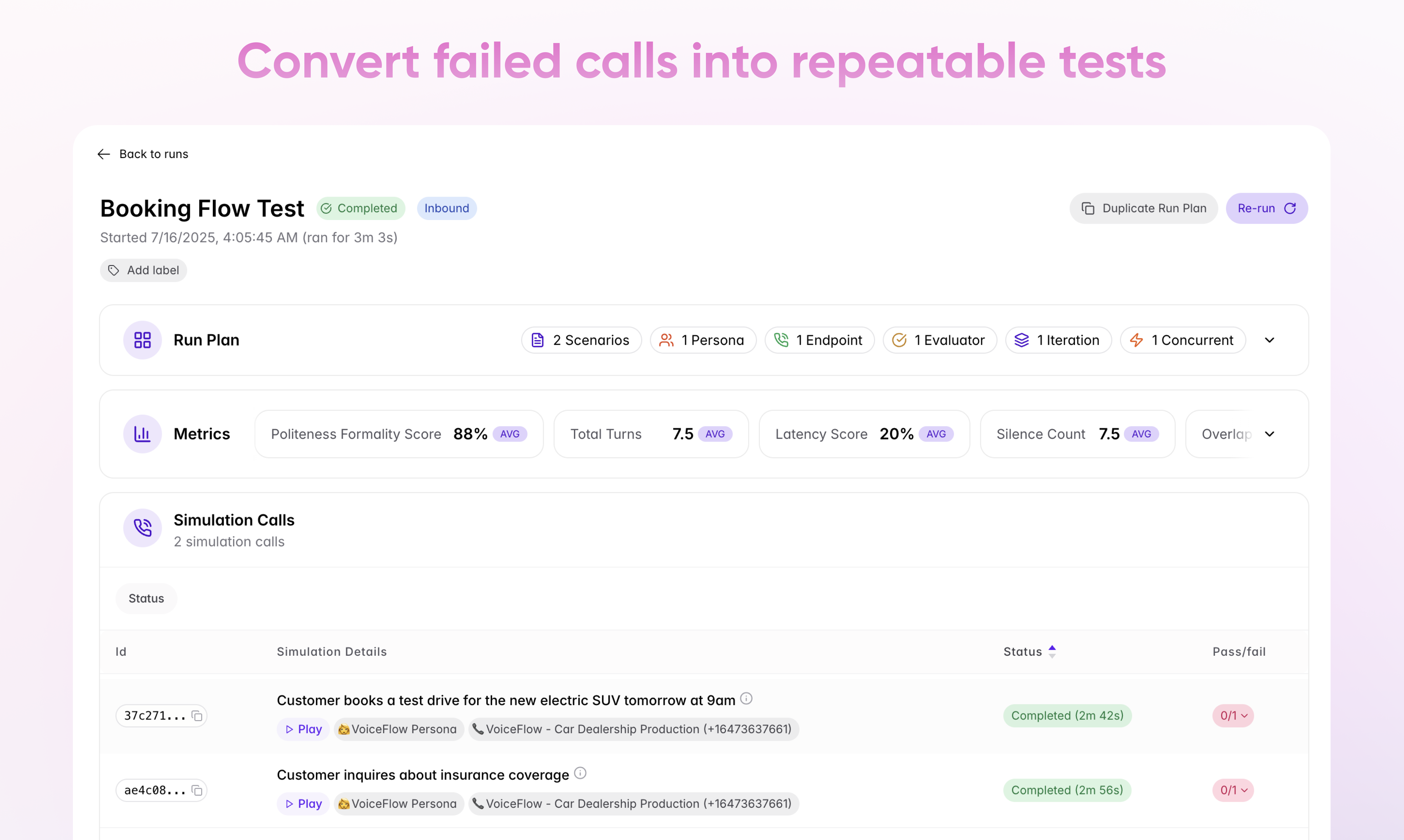 Média Roark - Tester, surveiller et améliorer vos agents vocaux 4