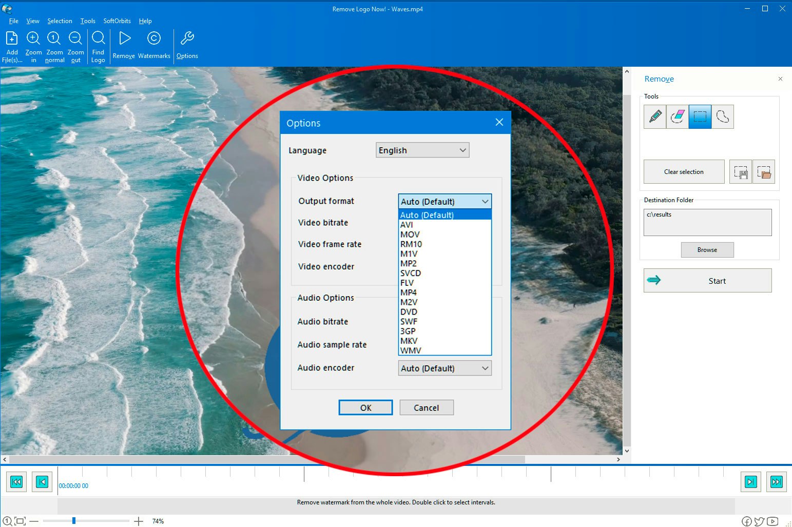 Softorbits watermark video penghilang media 5