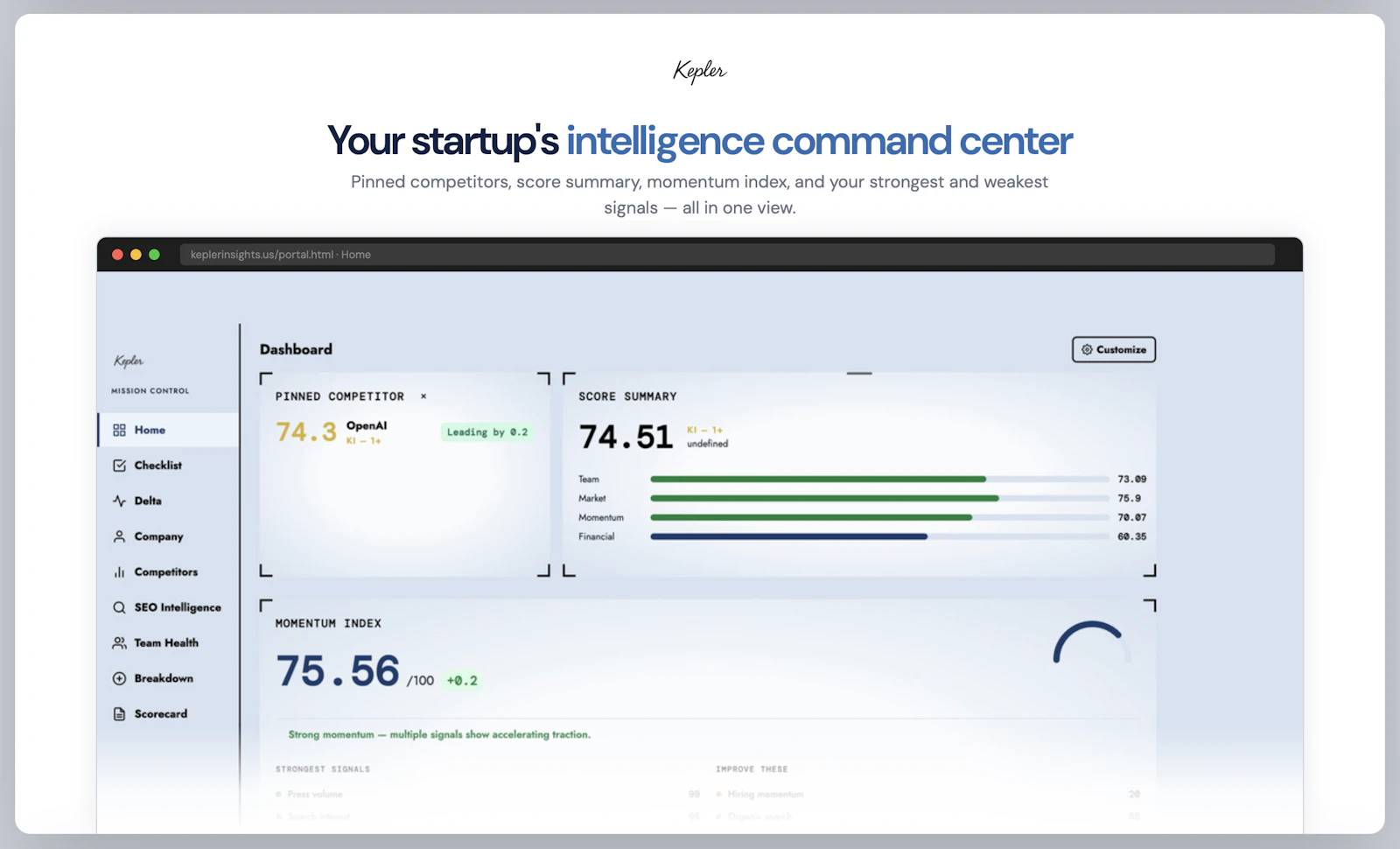 Kepler Insights screenshot 2