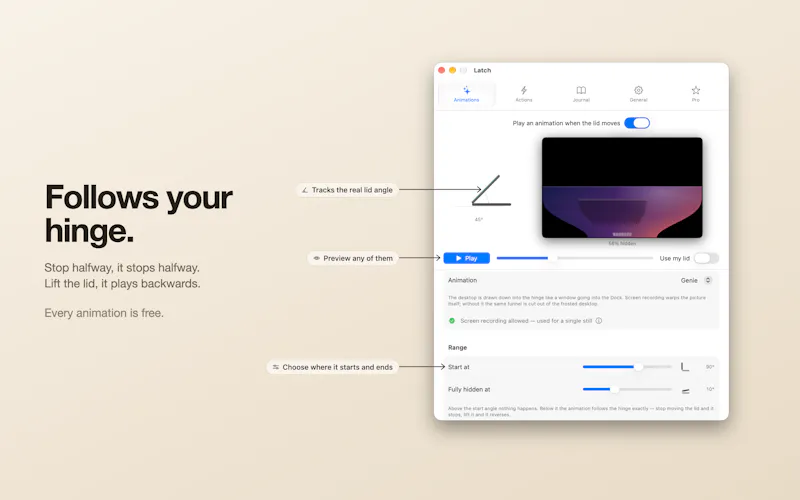 Latch: Lid Actions & Animations screenshot 3