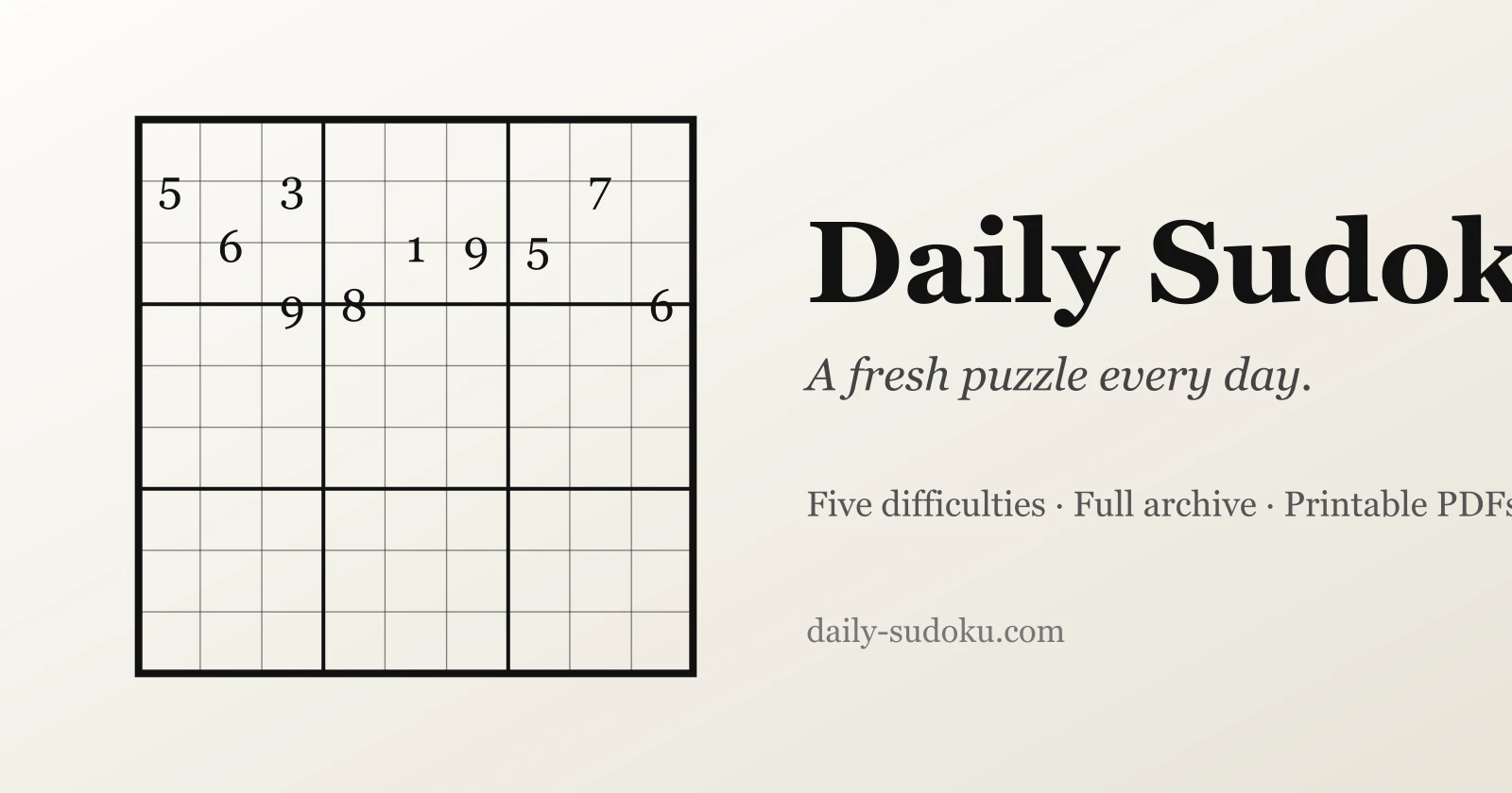 Daily Sudoku screenshot 1