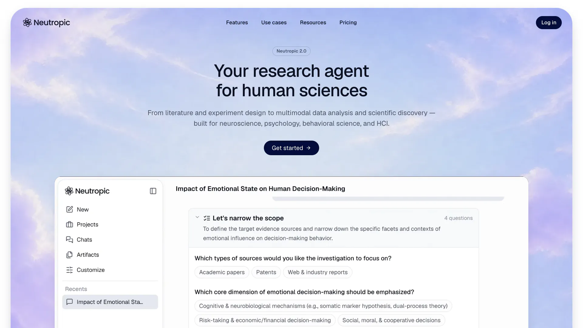 Neutropic: Your AI User Research Lab gallery image