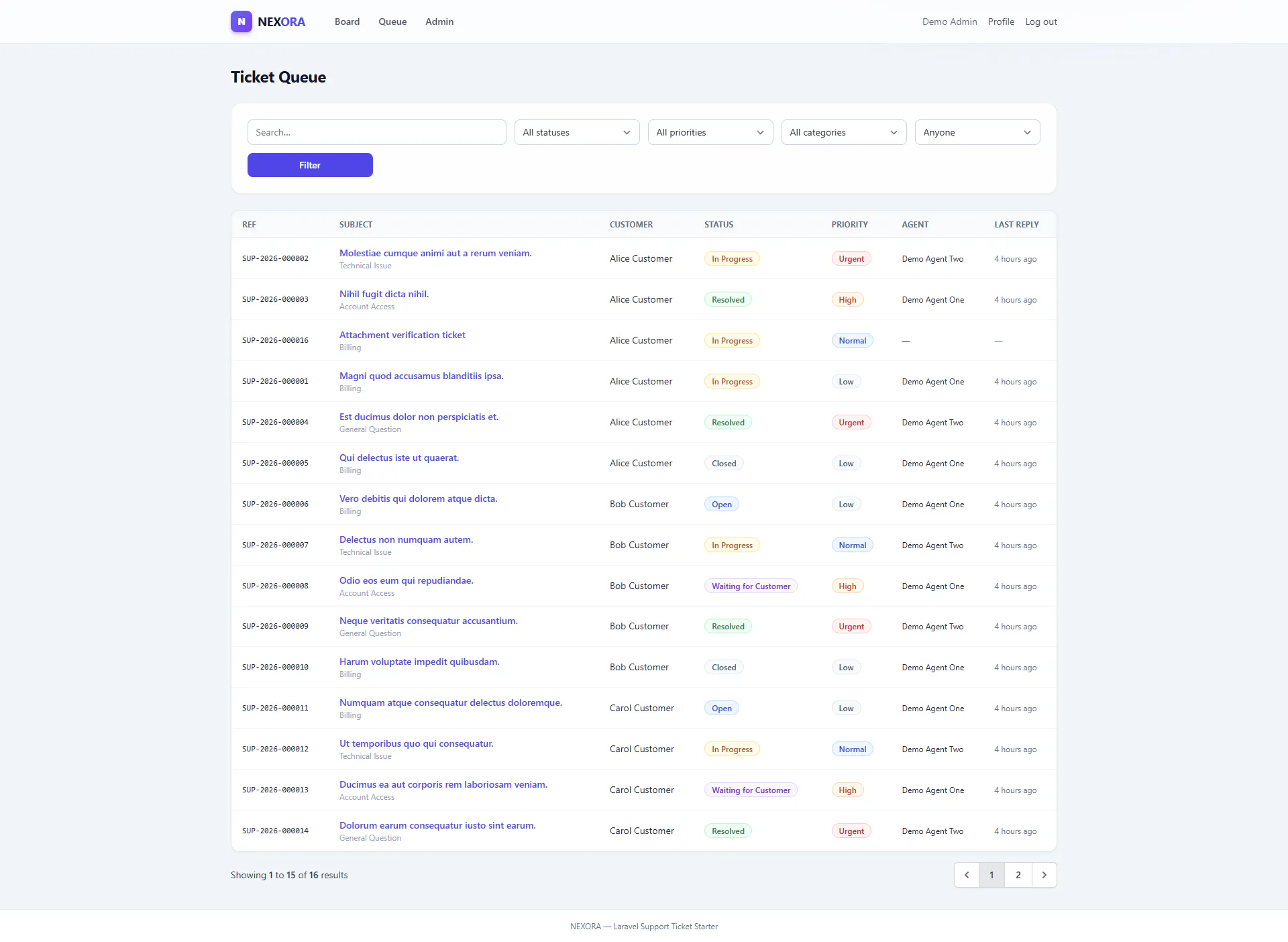 Laravel Support Portal Starter Kit gallery image