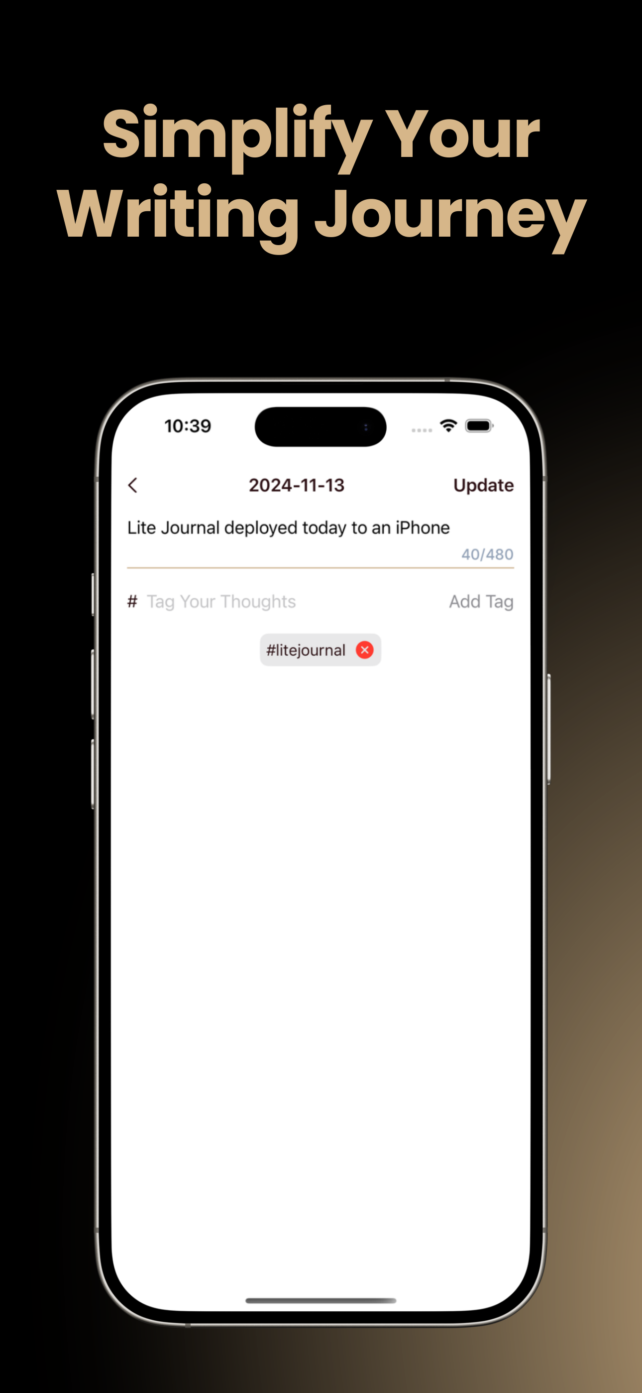 Lite Journal IOS應用程序 - 捕捉時刻，清除你的思想 media 4