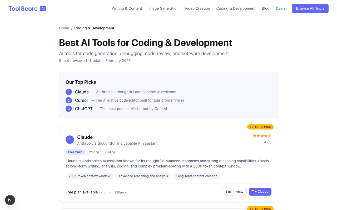 ToolScore AI gallery image