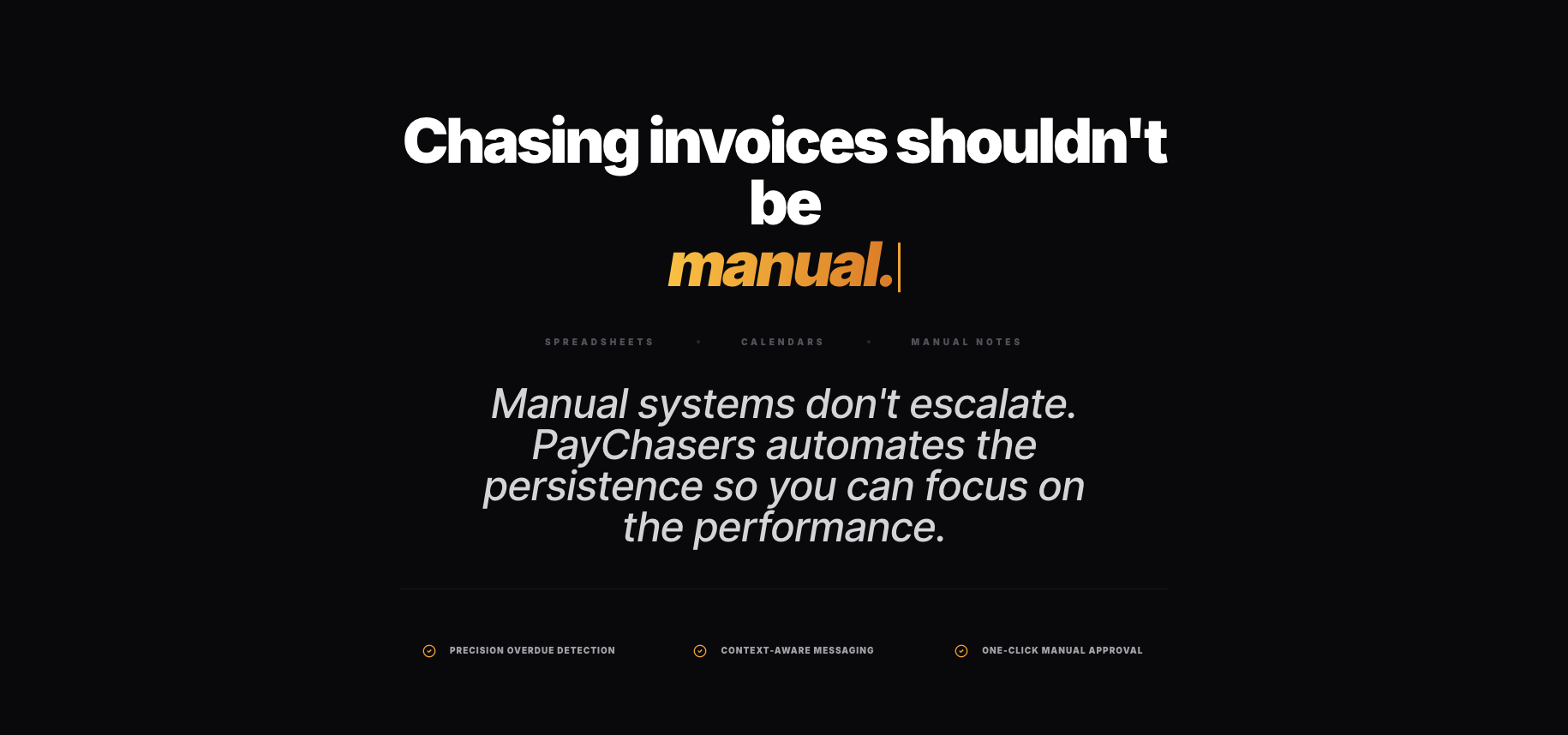 PayChasers - Screenshot 2 showing product features and functionality