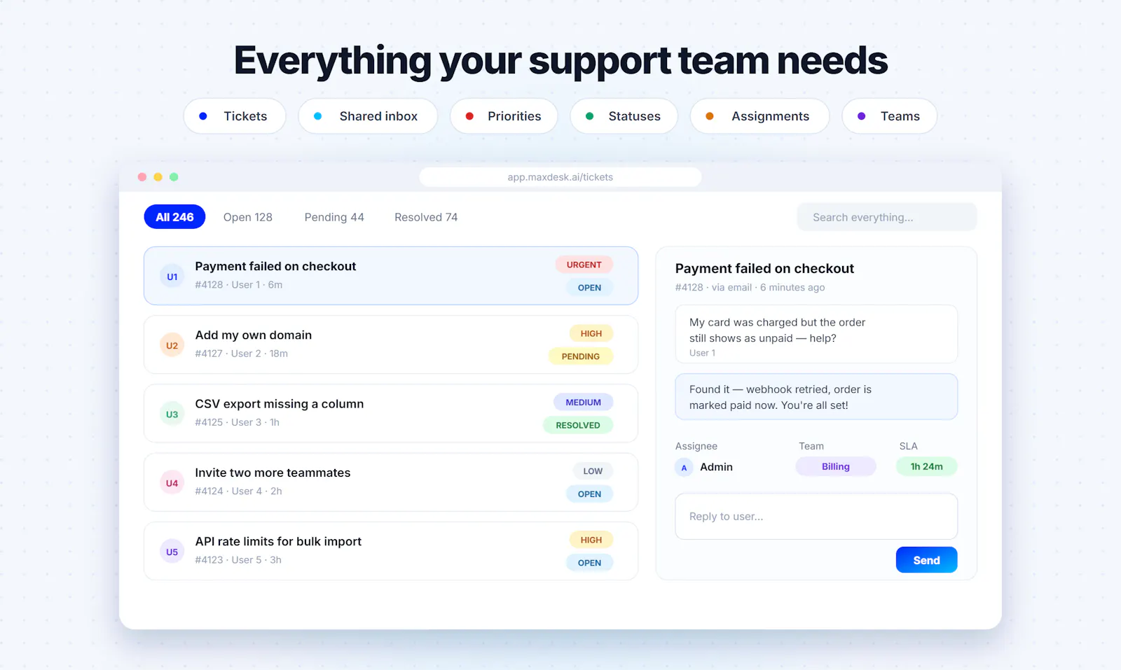 Maxdesk screenshot 3