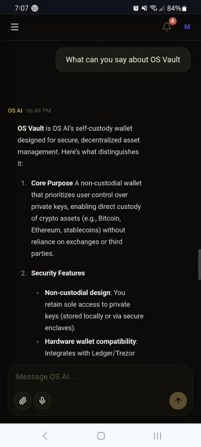 OS AI: General-Purpose Intelligence screenshot 3