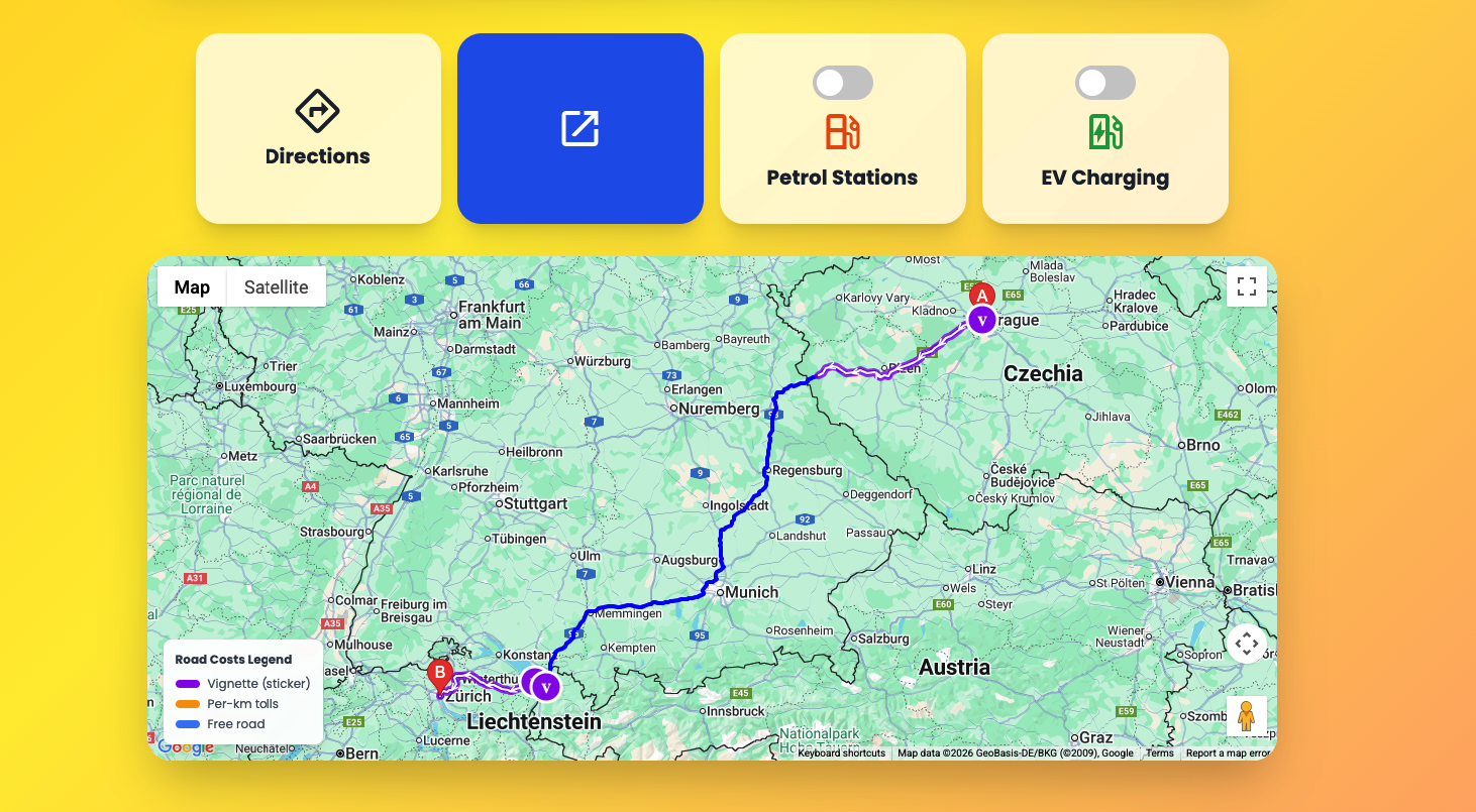 TripCost - Main product screenshot demonstrating key features and user interface