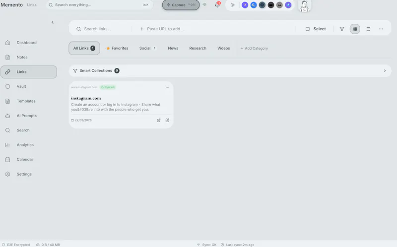 Memento screenshot 3