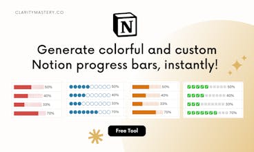 Notion Progress Bar Formula Generator gallery image