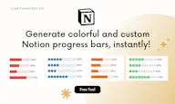 Notion Progress Bar Formula Generator