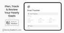 Goal Tracker for Notion