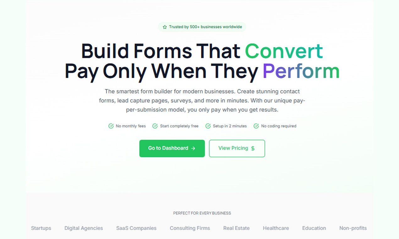 FormaBit: Build Forms for Leads & Growth - Main product screenshot demonstrating key features and user interface