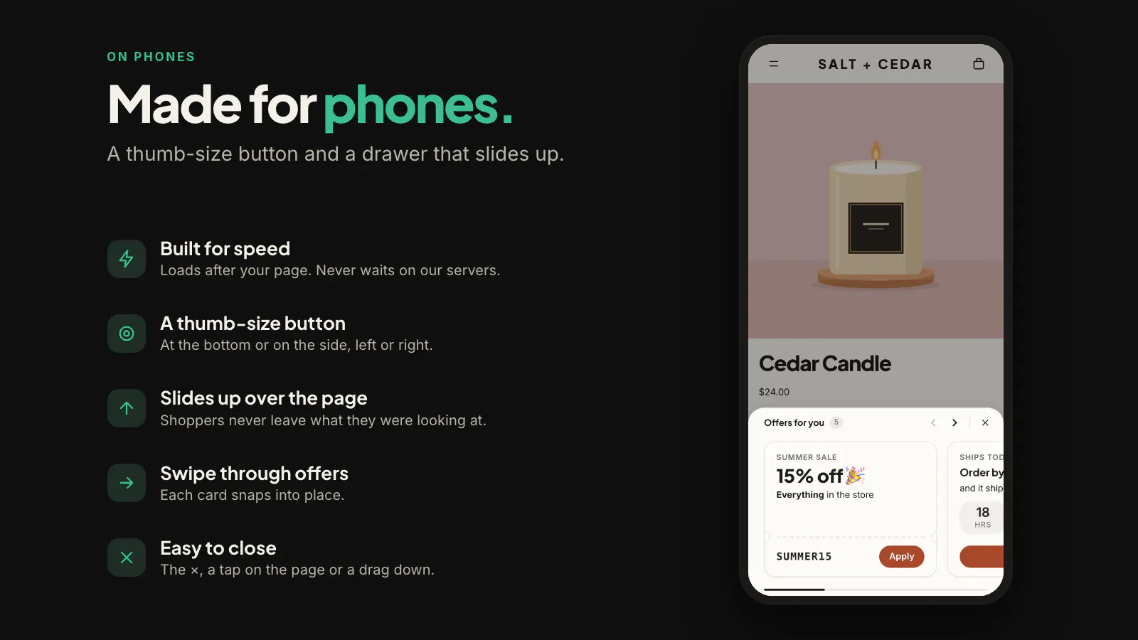 PromoDrawer gallery image