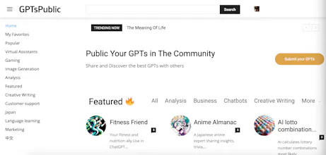 GPTsPublic - Public Your GPTs in There gallery image