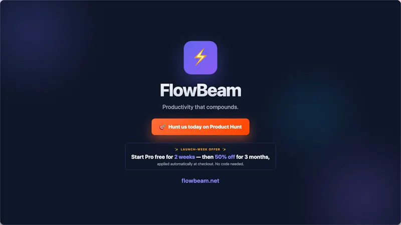 FlowBeam screenshot 1 (video preview)