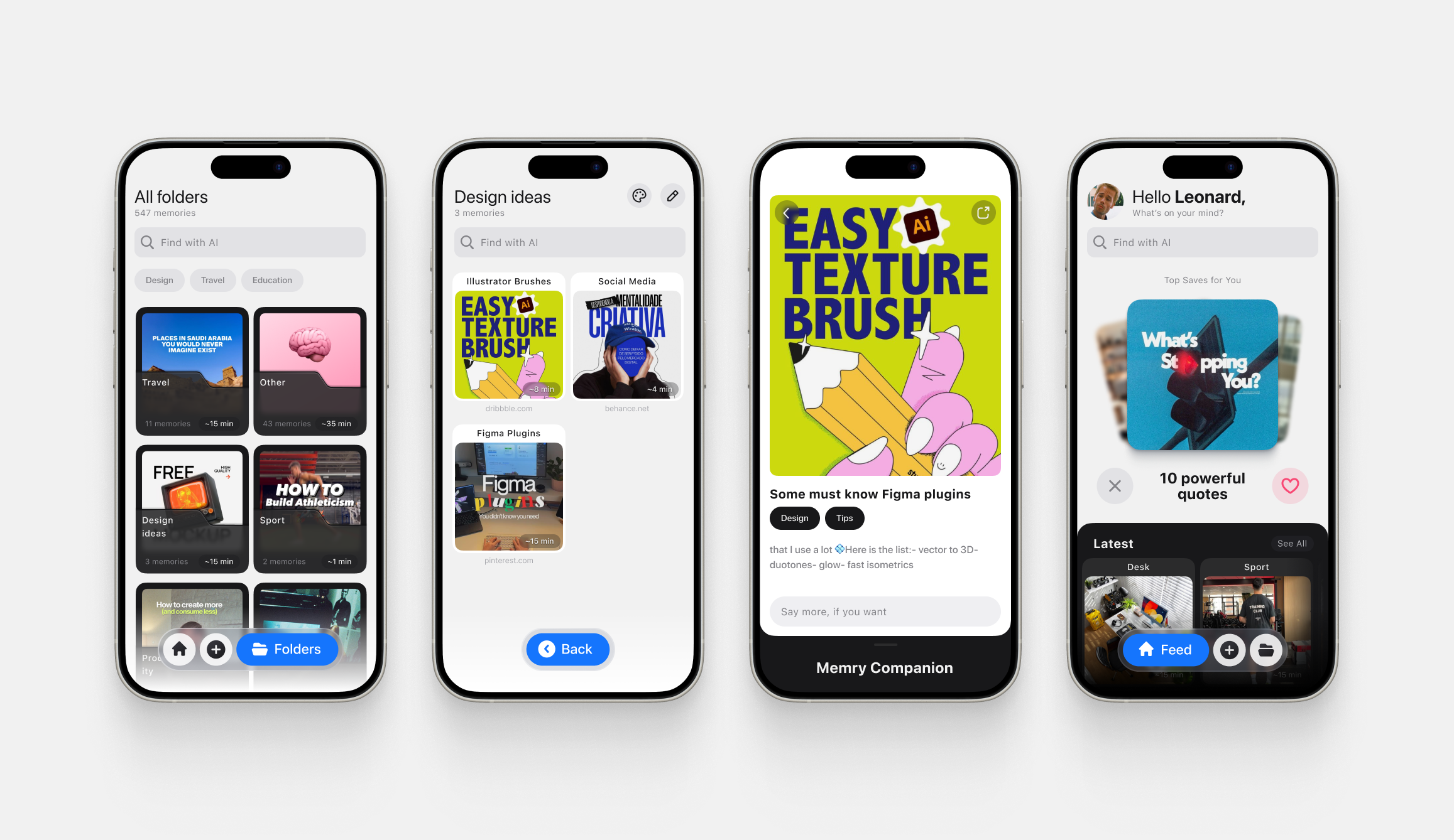 memry - Main product screenshot demonstrating key features and user interface