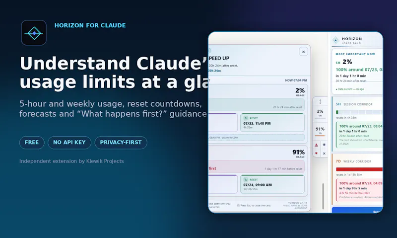 Horizon for Claude screenshot 1