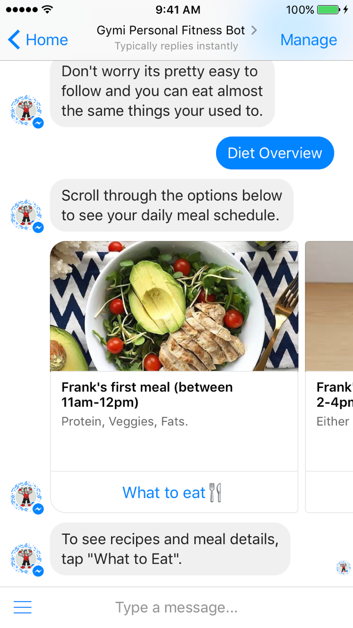 Gymi Health and Fitness Bot gallery image