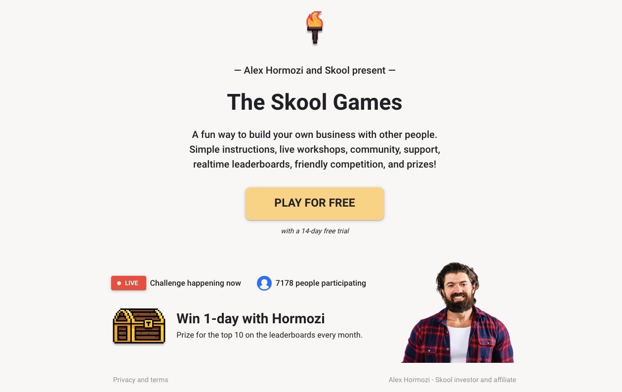 Los juegos de skool - Gana 1 día con Hormozi media 3
