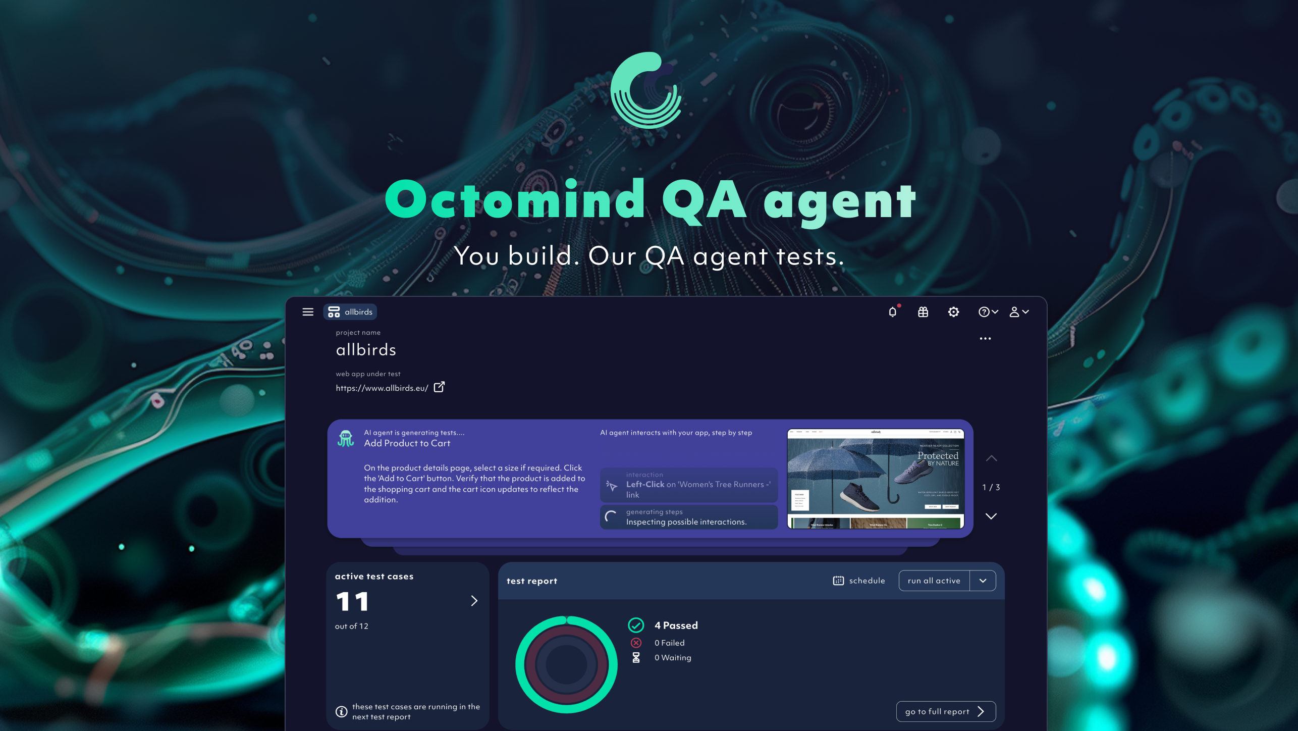 startuptile Octomind QA Agent-You build. Our QA agent tests.