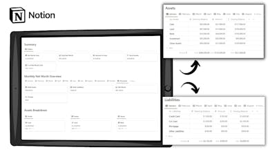 Notion Net Worth Tracker gallery image