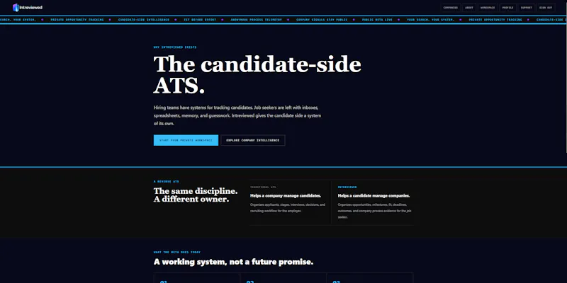 Intreviewed screenshot 3