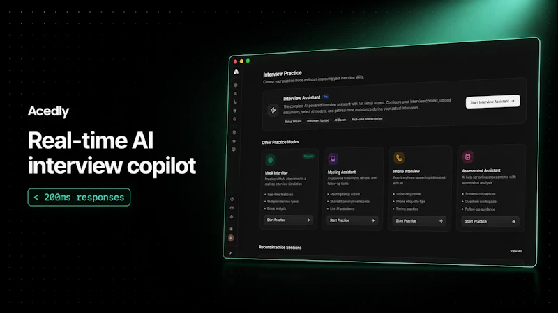Acedly AI screenshot 1 (video preview)