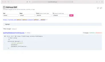 GitHub Diff gallery image