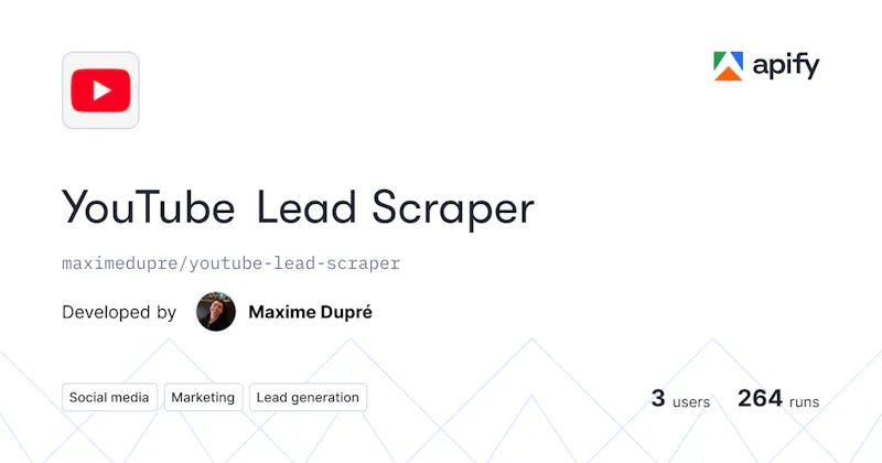 YouTube Lead Scraper screenshot 1