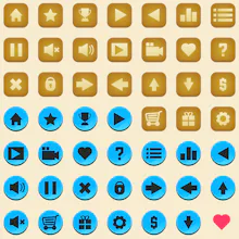 Free Game UI Button Pack gallery image